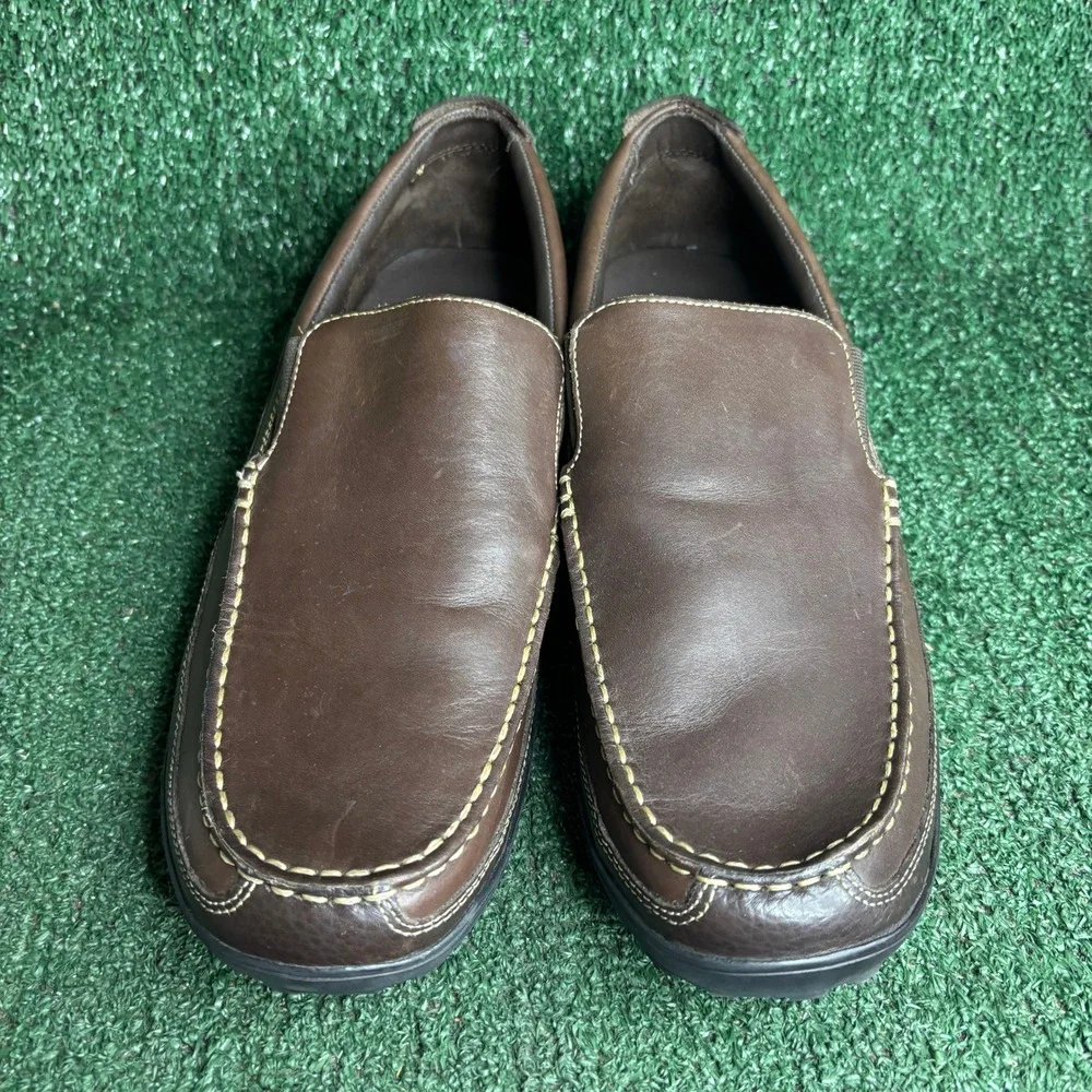 Cole Haan Tucker Venetian Leather Driver Moccasin Loafers Brown Mens Size 12 M
